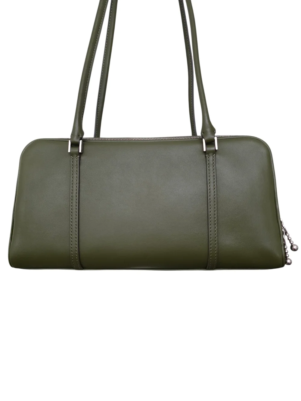 Tory Burch Marshmallow Satchel Basil Green Leather Bag